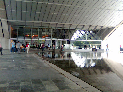 Makati Stock Exchange milling with people